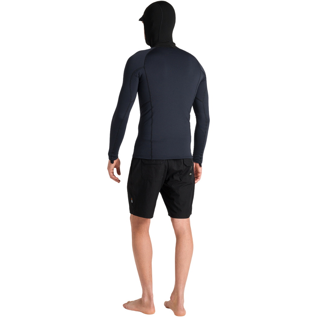 2025 C-Skins Männer Thermal Skins Langarm-Kapuzenweste C-HDILSMHC - Black